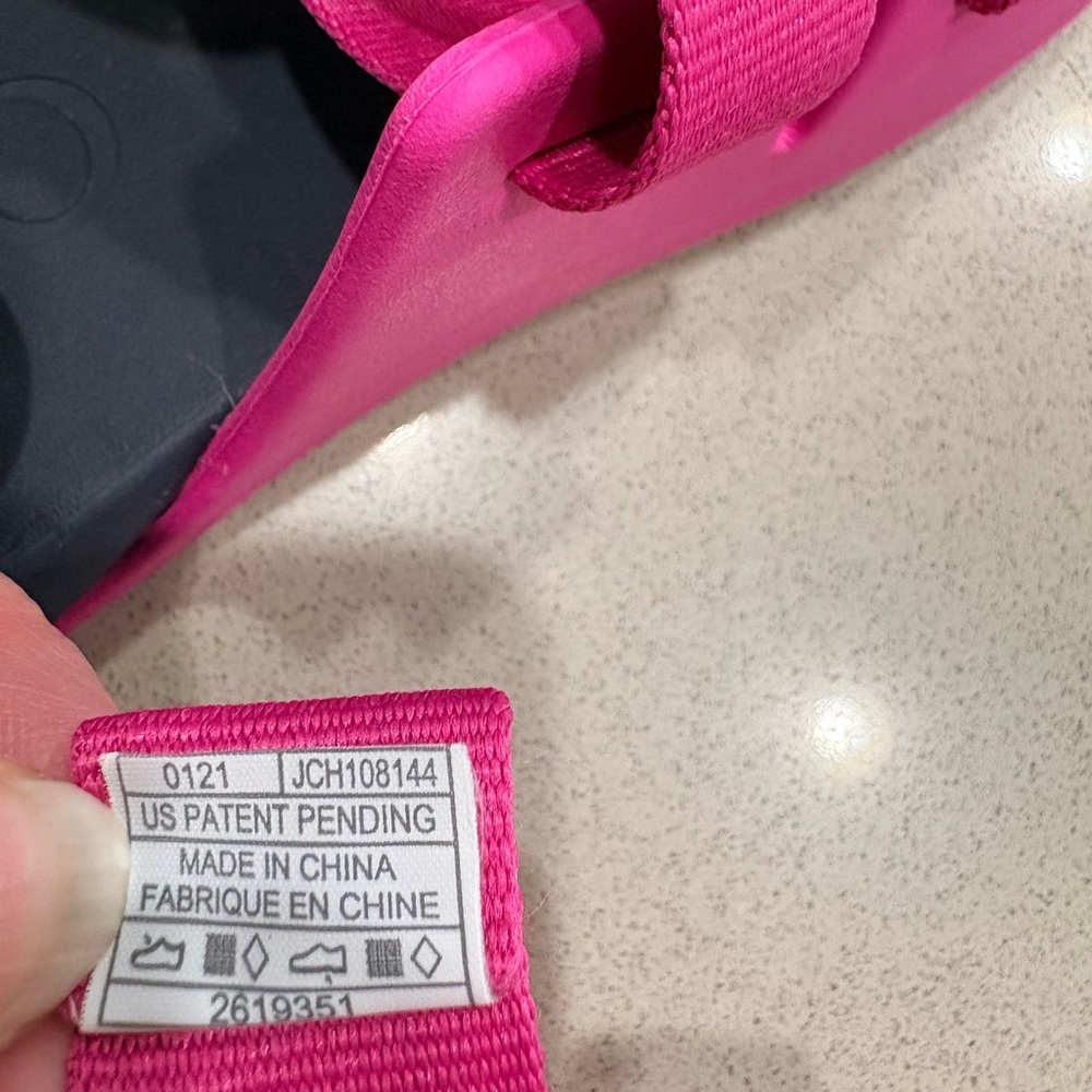 Chaco Pink and Black Slide Sandals - Picture 9 of 9
